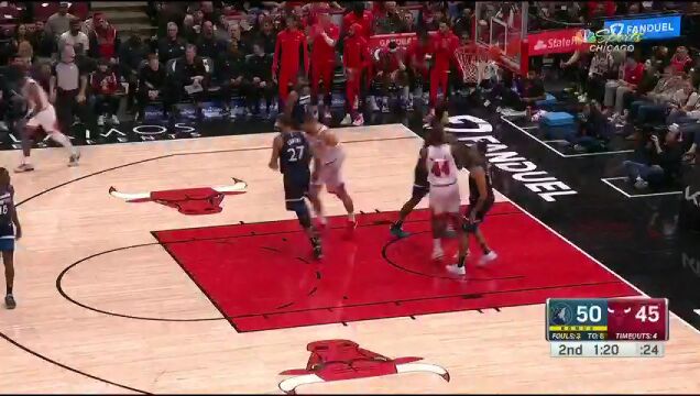 NBA季前赛：森林狼vs公牛英文原声全场回放