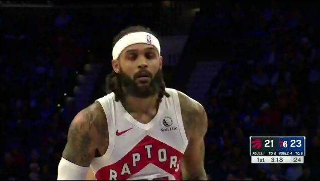 NBA常规赛：猛龙vs76人第1节中文解说回放