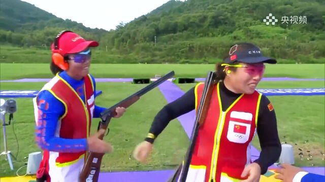 破纪录夺冠!射击女子多向飞碟张鑫秋夺冠