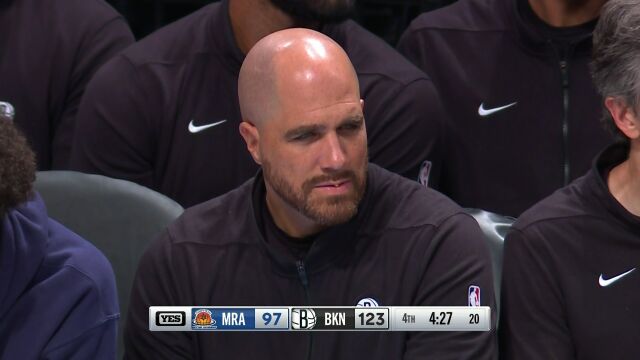 NBA季前赛：拉阿纳纳马卡比vs篮网第4节中文解说回放