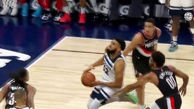 捍卫联盟第一！唐斯炸裂隔扣大胜开拓者