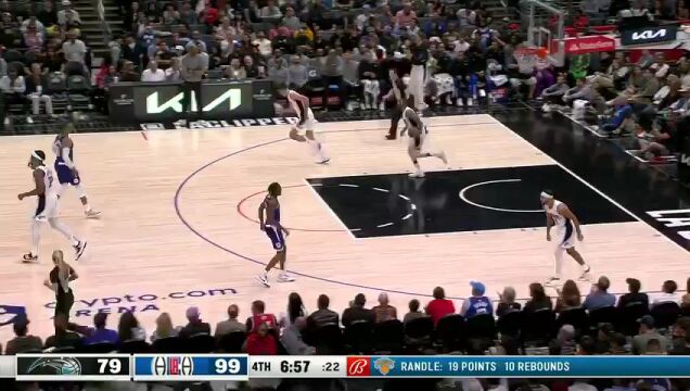  NBA常规赛：魔术vs快船第4节英文原声回放
