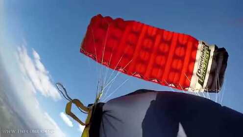 GoPro第一视角看跳伞 从2000米高直升机落下腿都软了