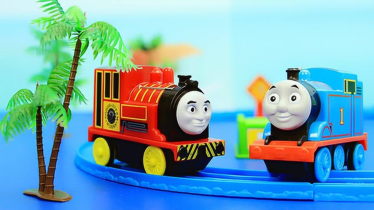 托马斯小火车 电动托马斯和电动维多 轨道运输套装_高清1080p在线观看