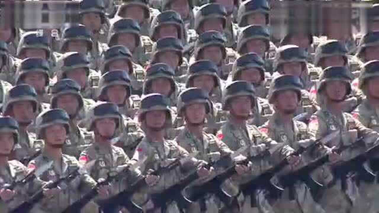 历次阅兵劈枪合辑加强版，持枪举枪礼_高清