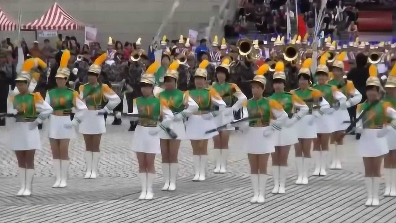 台湾赫赫有名的台北一中女仪仗队观摩表演_高清1080P在线观看平台_腾讯视频