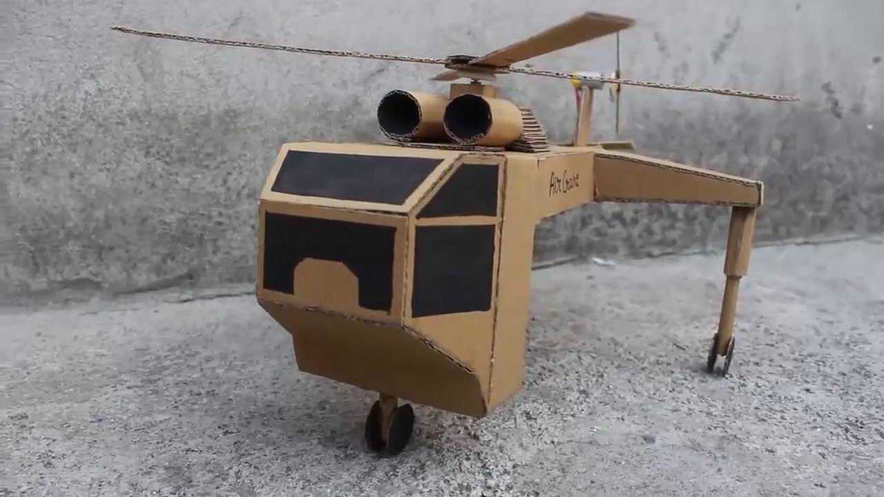 创意无限废旧硬纸板手工diy制作玩具飞机