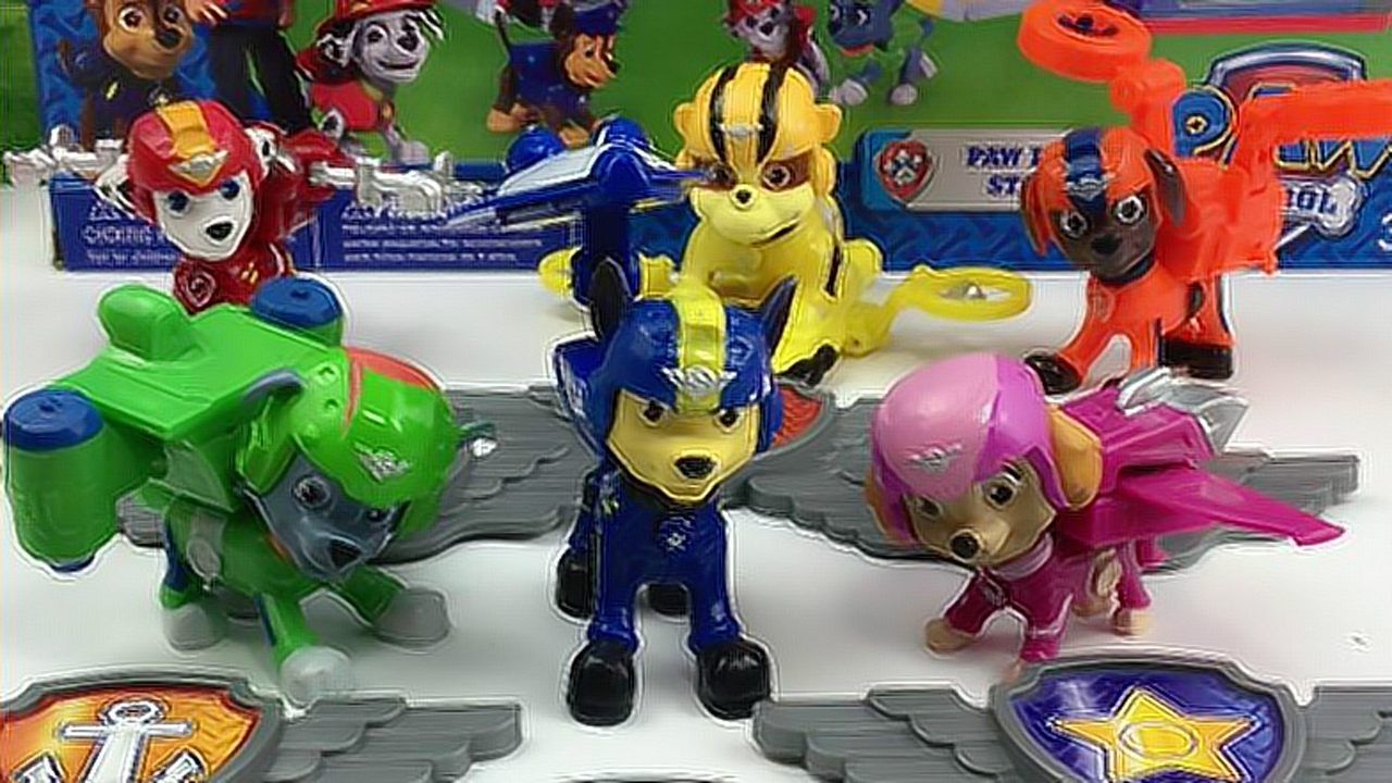 《玩具》宣宇爱玩亲子游戏 汪汪队立大功玩具 狗狗巡逻队队员介绍