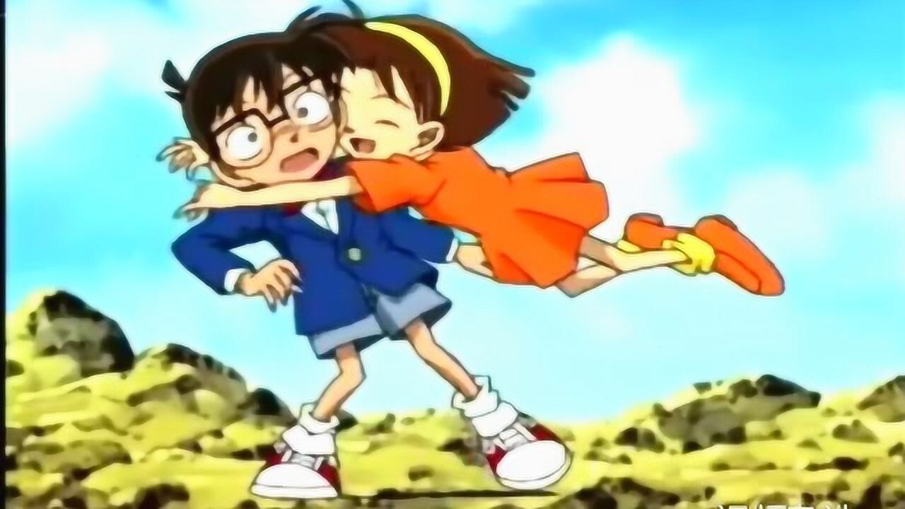 步美飞奔亲吻柯南元太光彦都吃醋了