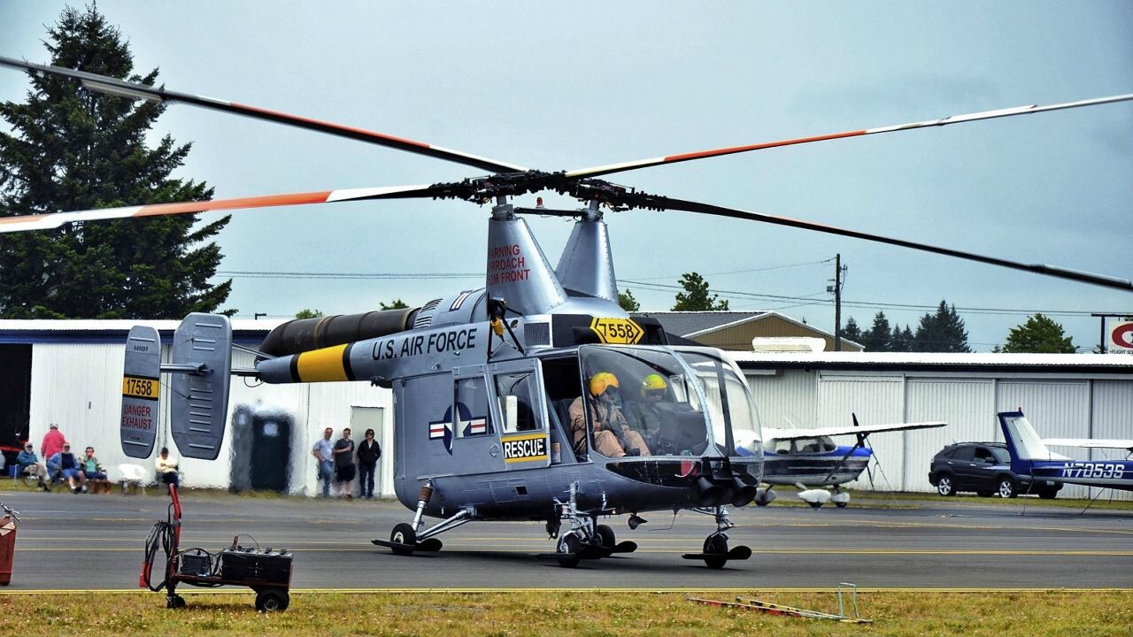 双旋翼布局的hh-43直升机_腾讯视频