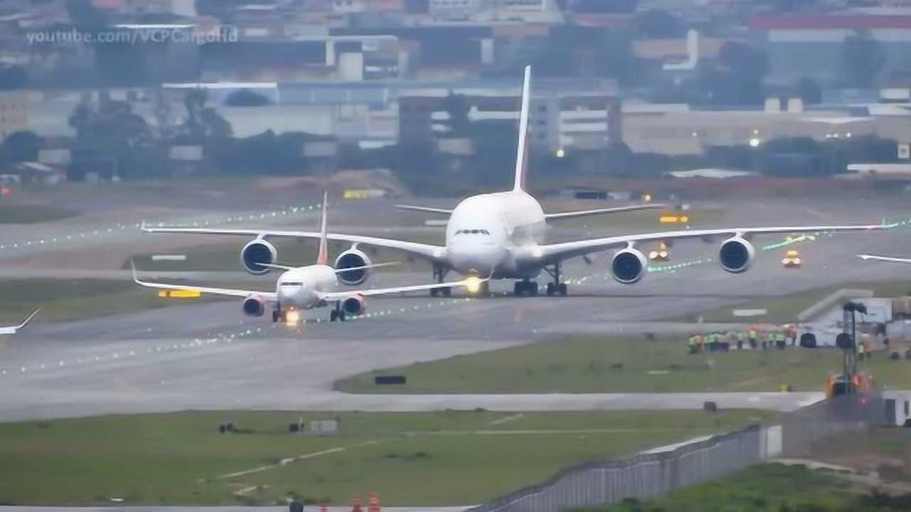 世界最大客机A-380，庞大体型秒杀普通飞机_腾讯视频