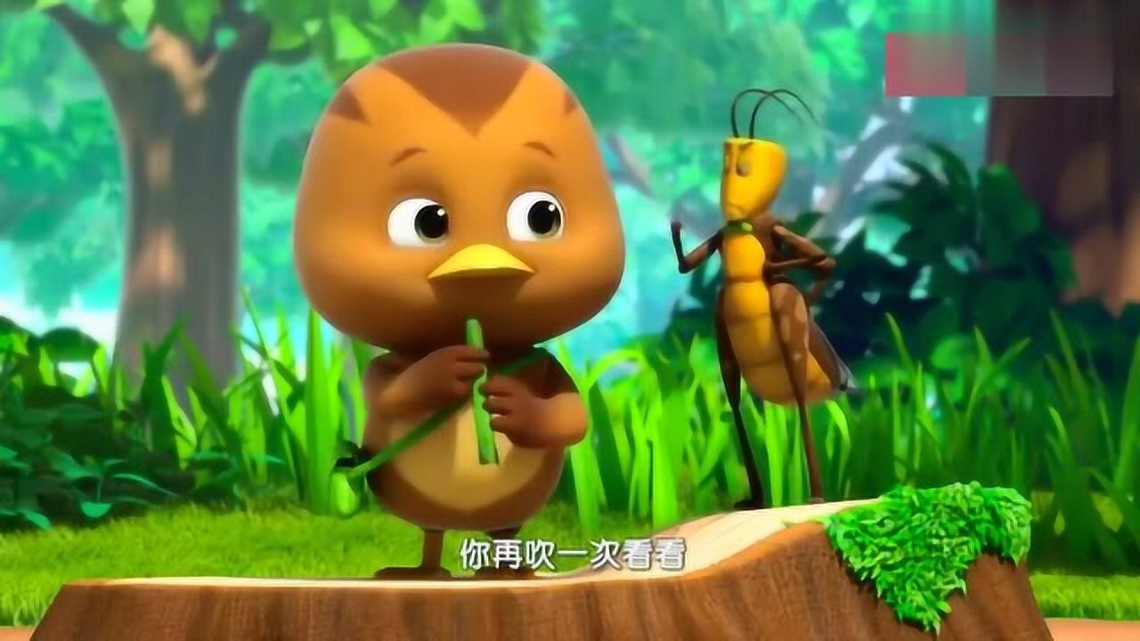 萌鸡小队大宇被铃虫的演奏引走了大家到处去找它
