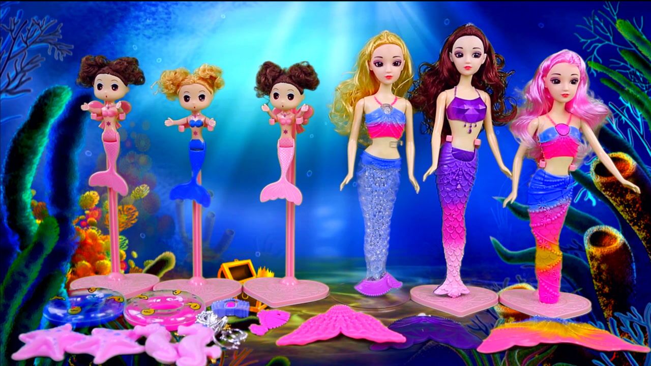 《玩具》智趣亲子玩具 芭比娃娃美人鱼娃娃装扮过家家玩具_高清1080p