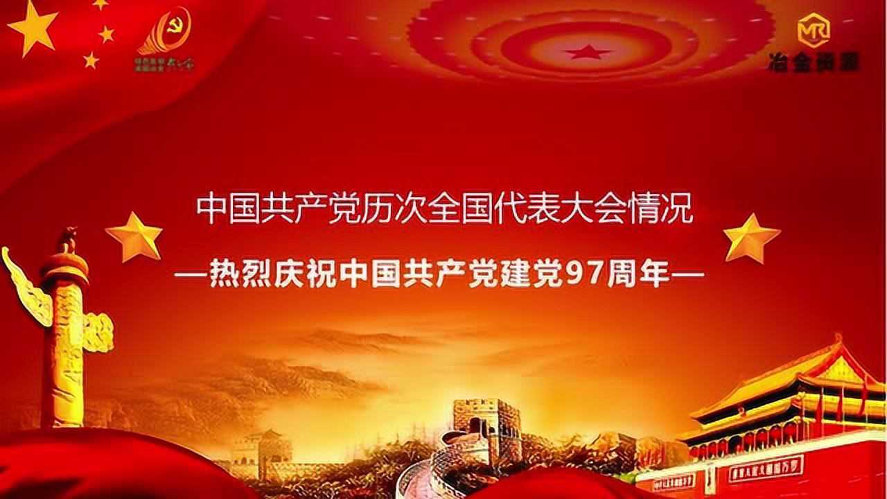 资源公司“微党课”——党的历次全国代表大会_腾讯视频