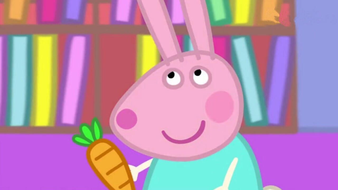 小兔瑞贝卡想把好吃的胡萝卜放进时间胶囊里脸都红了