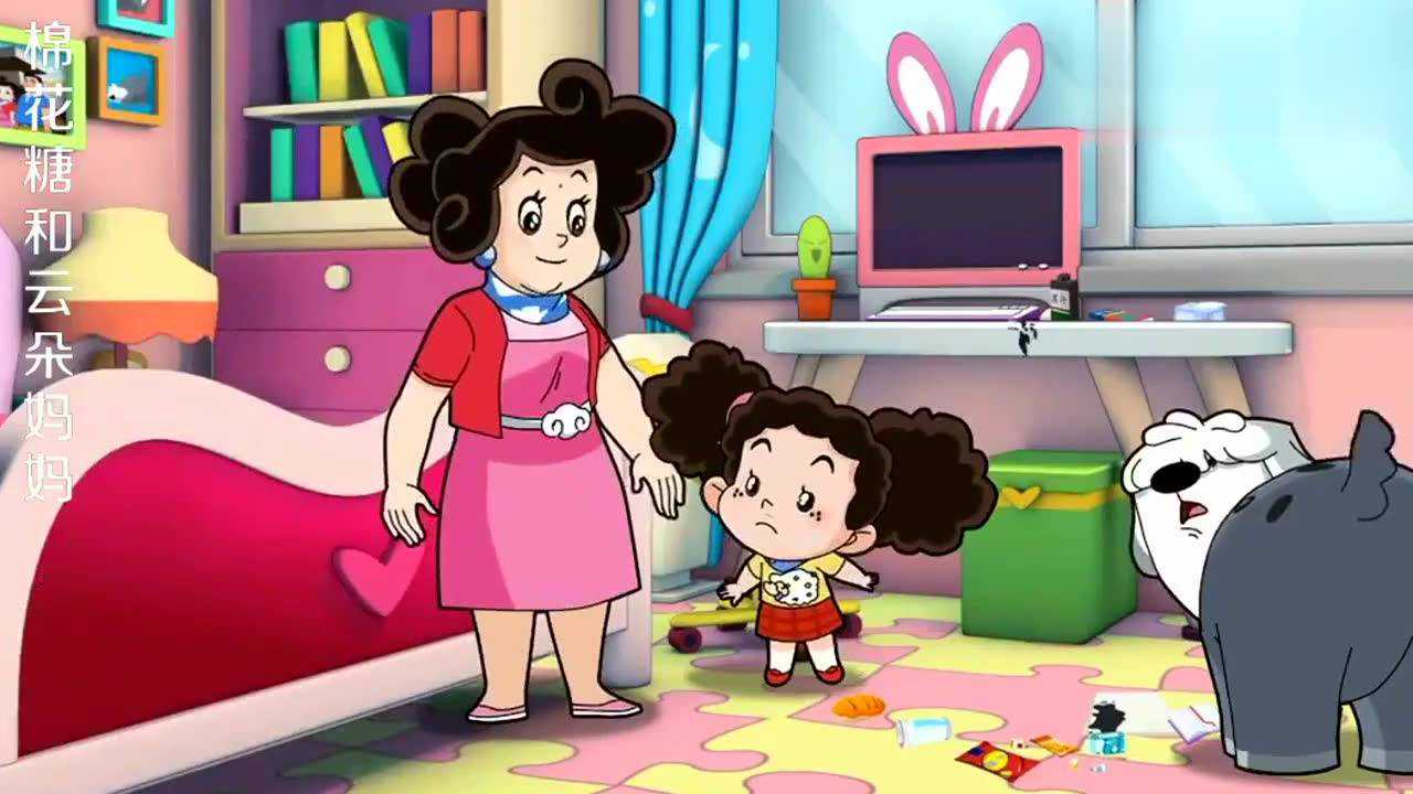 云朵妈妈让棉花糖不能遇到一点困难,就放弃!_腾讯视频