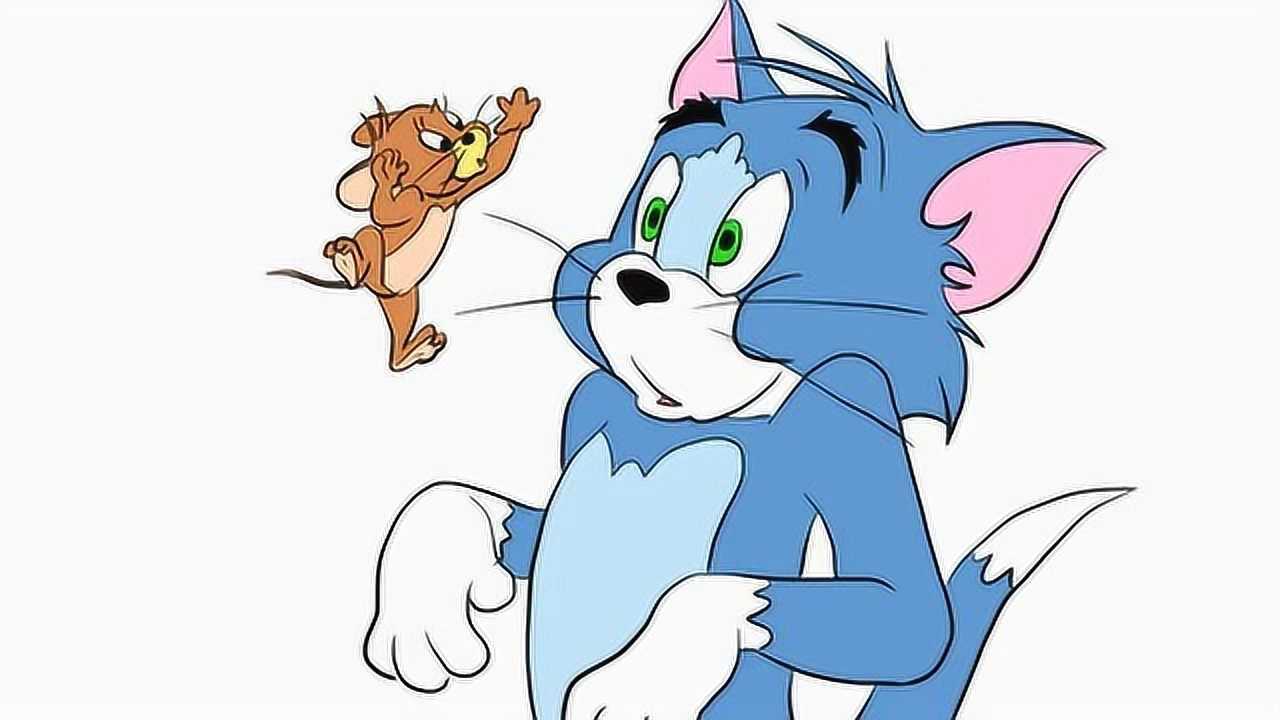 猫和老鼠中的tom和jerry儿童亲子简笔画