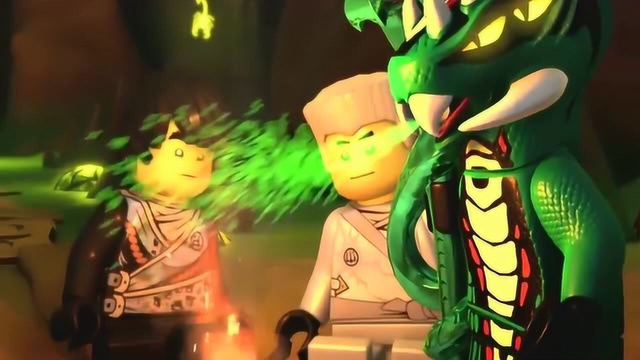 乐高幻影忍者蛇怪改邪归正蛇怪告诉忍者们黄金大师的诅咒