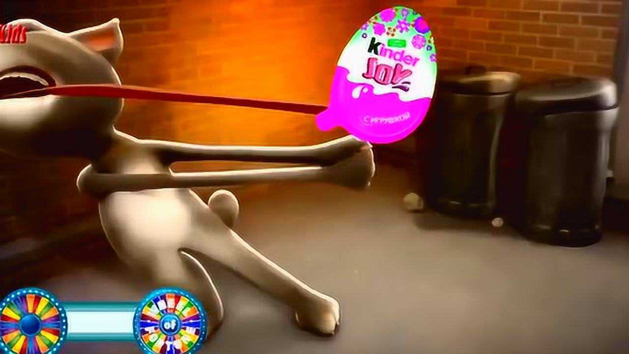 汤姆猫用嘴巴耳朵吹泡泡,好搞笑呀,少儿动画