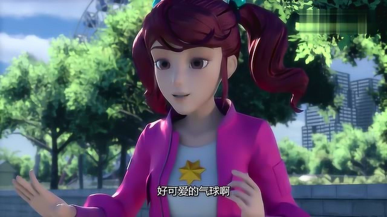 神兽金刚4:赵燕看到小妹妹的气球,用棒棒糖和她交换