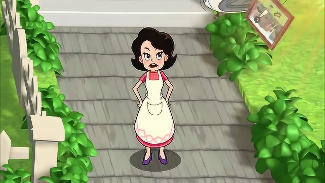 大头儿子小头爸爸:围裙妈妈和大头儿子抢照片!