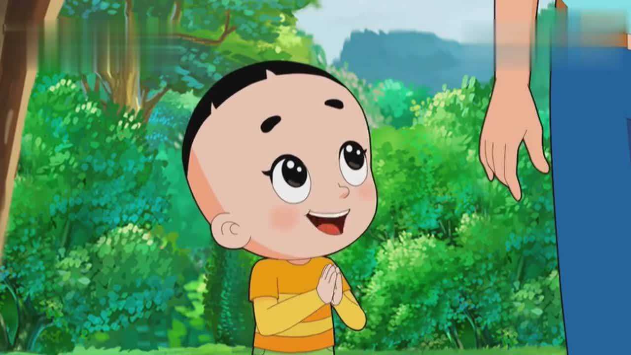 新大头儿子大头儿子邀请小猴子和他们一起野餐,吃得真开心啊!