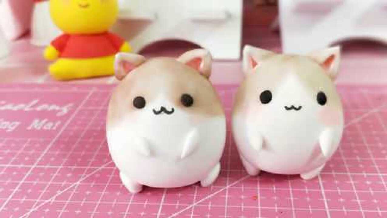 粘土手工:超简单做手工,教你做一只软萌软萌的小仓鼠!