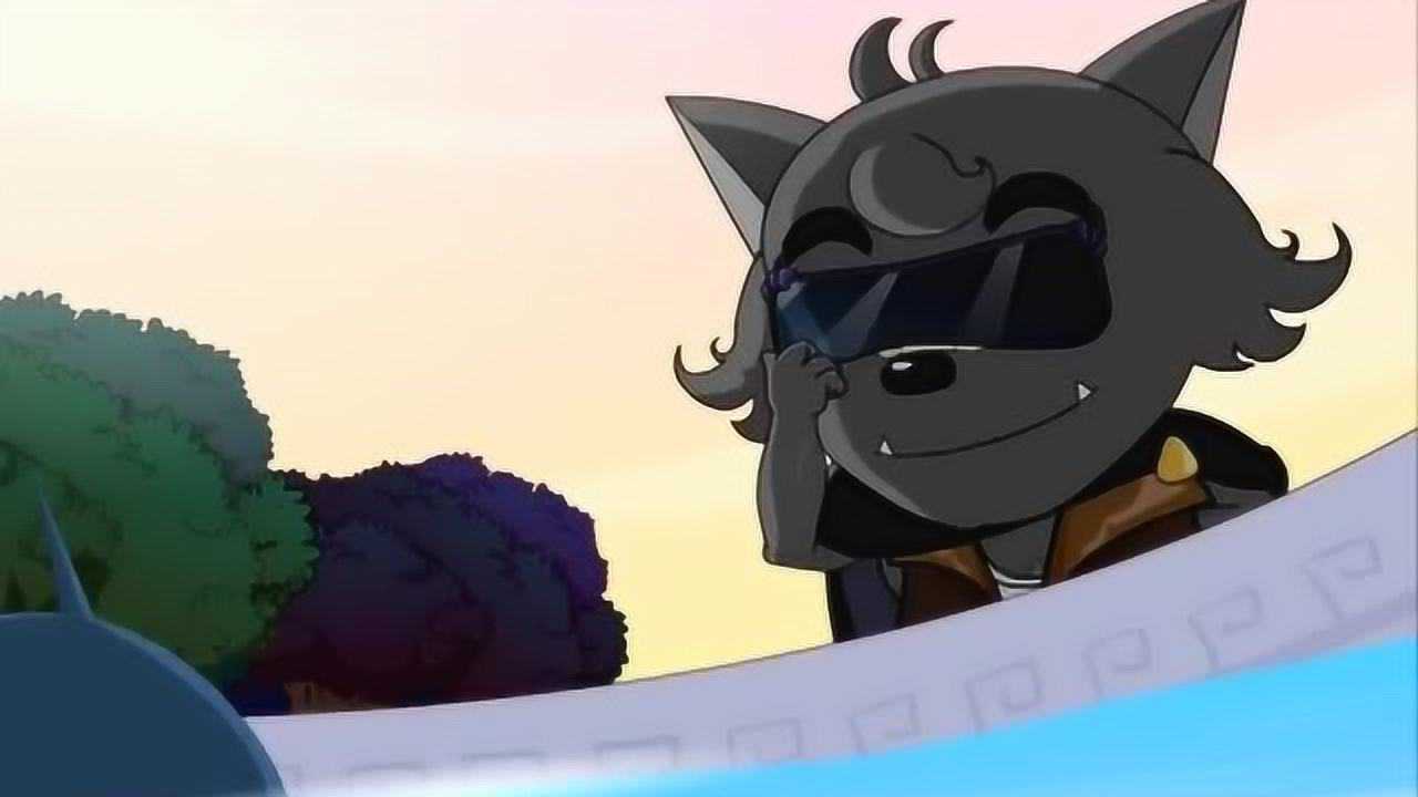 喜羊羊与灰太狼:表哥看见灰太狼家的喷水池里有吃人鱼,一脸懵