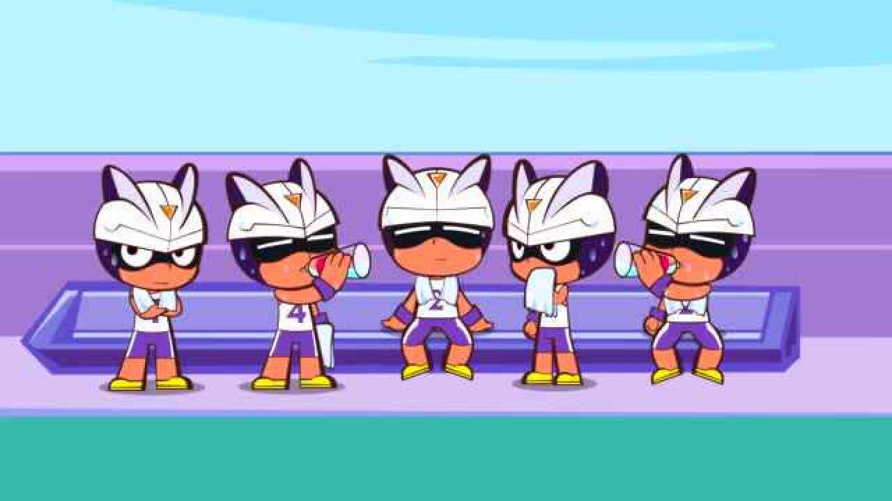 开心超人联盟小心超人用分身篮球比赛其他超人都成了替补