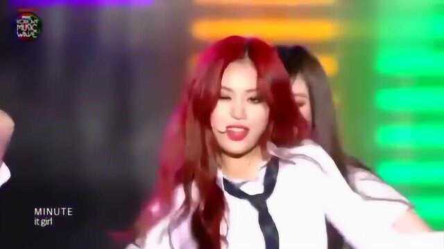 韩国gidle组合演唱4minute歌曲《Hot Issue》感觉好棒啊