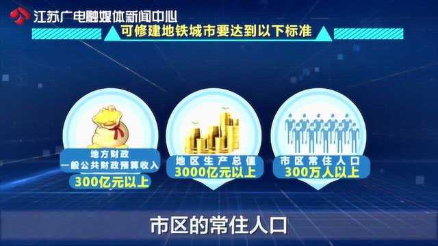 江苏这些城市将要建地铁,有你家吗?黄金时间