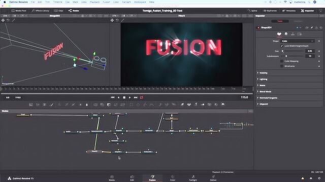 DaVinci Resolve 15  Fusion VFX in 3D