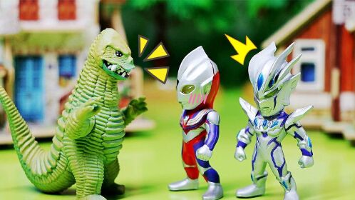 赖家的小赛罗奥特曼和迪迦交到了小怪兽好朋友