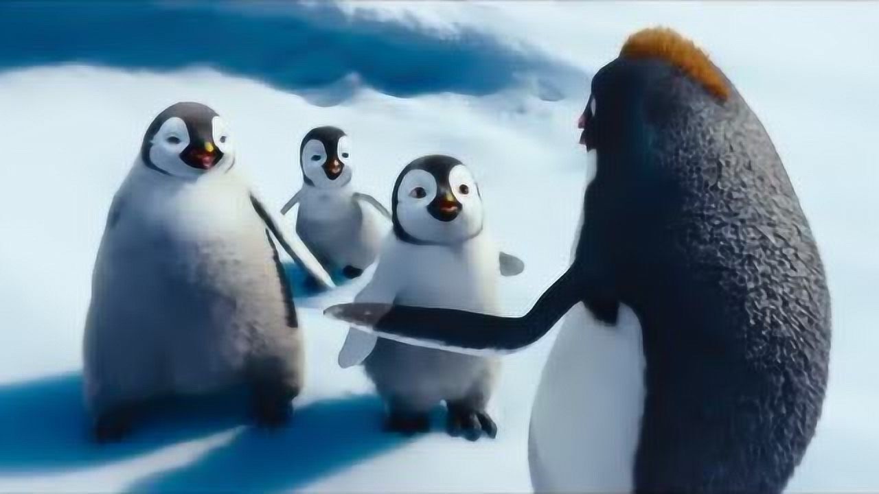 《快乐的大脚2》三只哼着rap闯世界的小企鹅,简直萌翻了