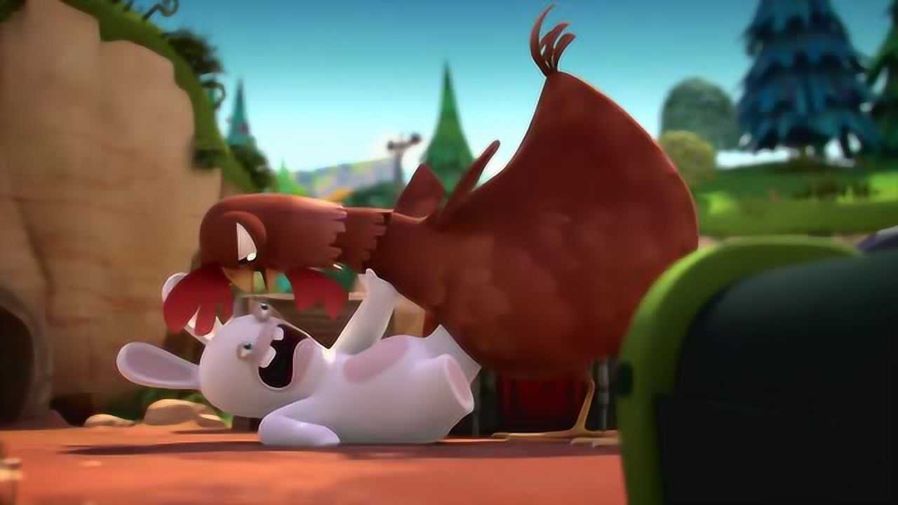 疯狂的兔子2:兔子大战巨型鸡,到底谁输谁赢呢?