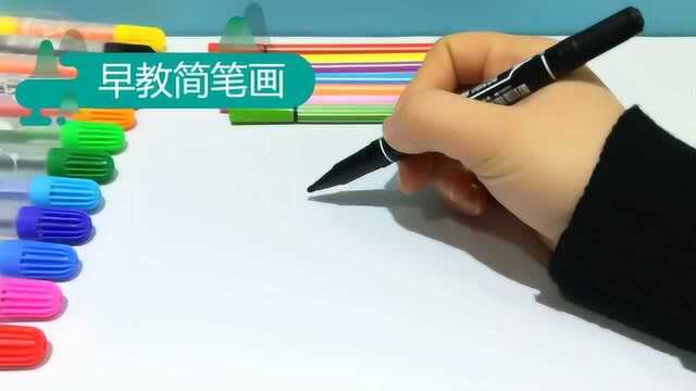 小画家,真厉害,一个小男孩几笔画出来