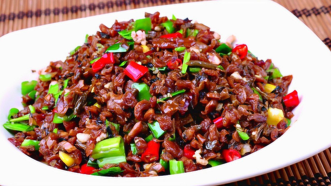 教你肉沫炒外婆菜好吃,开胃又营养的下饭菜,地道的家乡菜