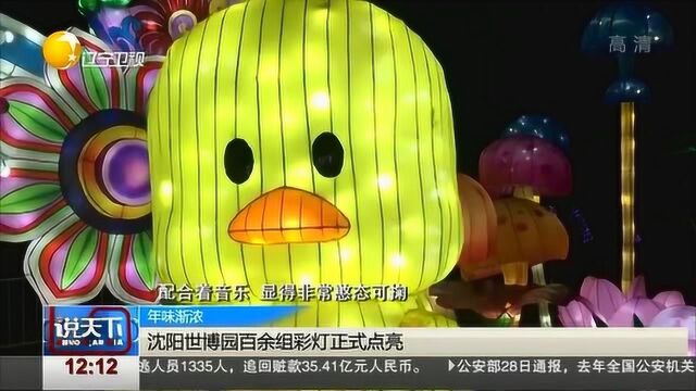 沈阳世博园彩灯节正式点亮,小学生可持有效证件免费入园