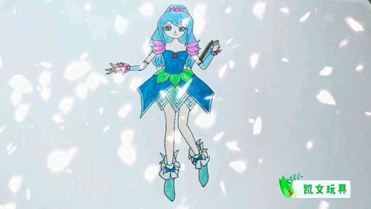 精灵梦叶罗丽陈思思卡通简笔画,小朋友都很喜欢