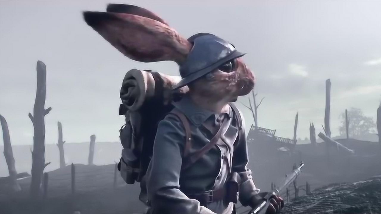 法国兔子士兵冲上战场,临危不惧一枪打死魔鬼,但是结局很扎心