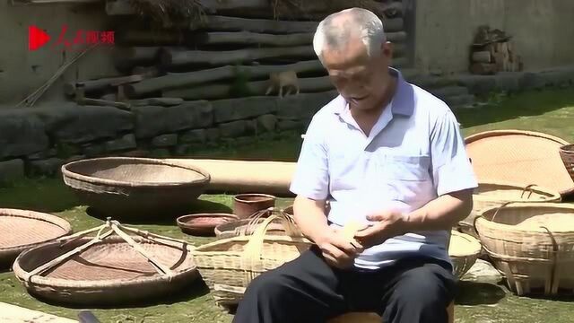 湖北宜昌:农村老篾匠坚守竹艺58年 称“想把手艺传承下去”