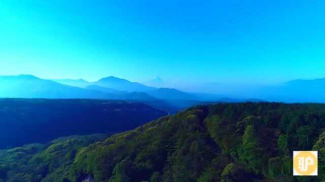 航拍日本富士山,一望无际的美景,让人羡慕不已