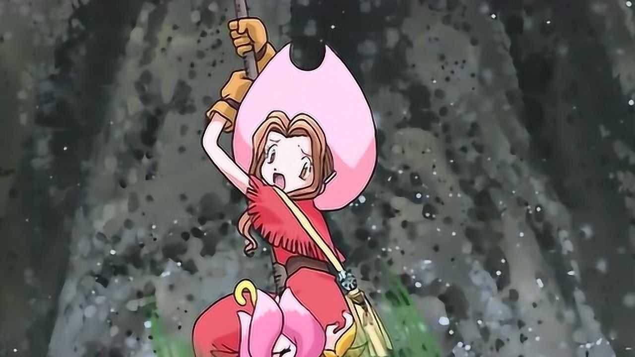 数码宝贝:花仙兽推不动美美!还说她好重!美美生气了