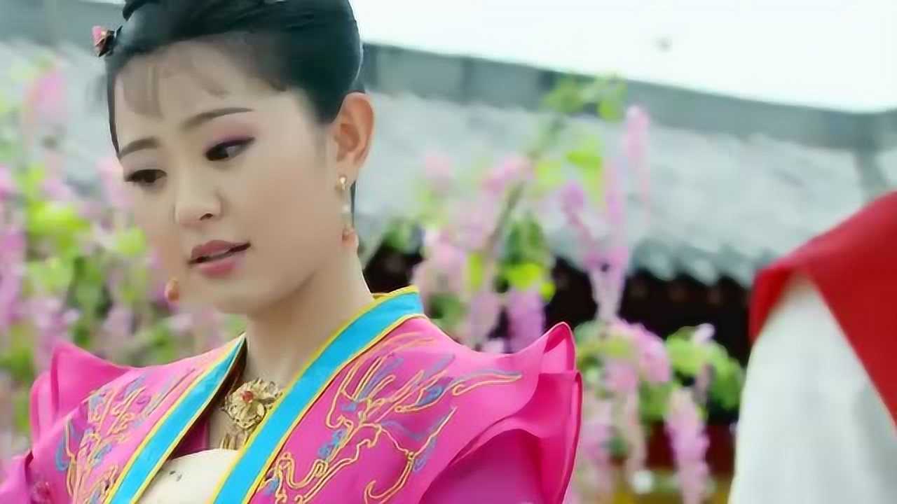 九环公主偷看薛刚画像被侍女发现!还被调侃!公主满脸害羞!