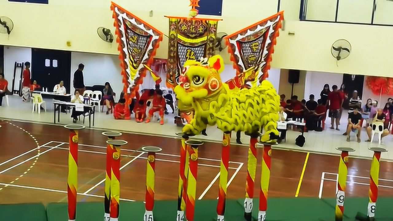 舞狮比赛视频,舞狮表演艺术,精彩高桩舞狮_高清1080P在线观看平台_腾讯视频