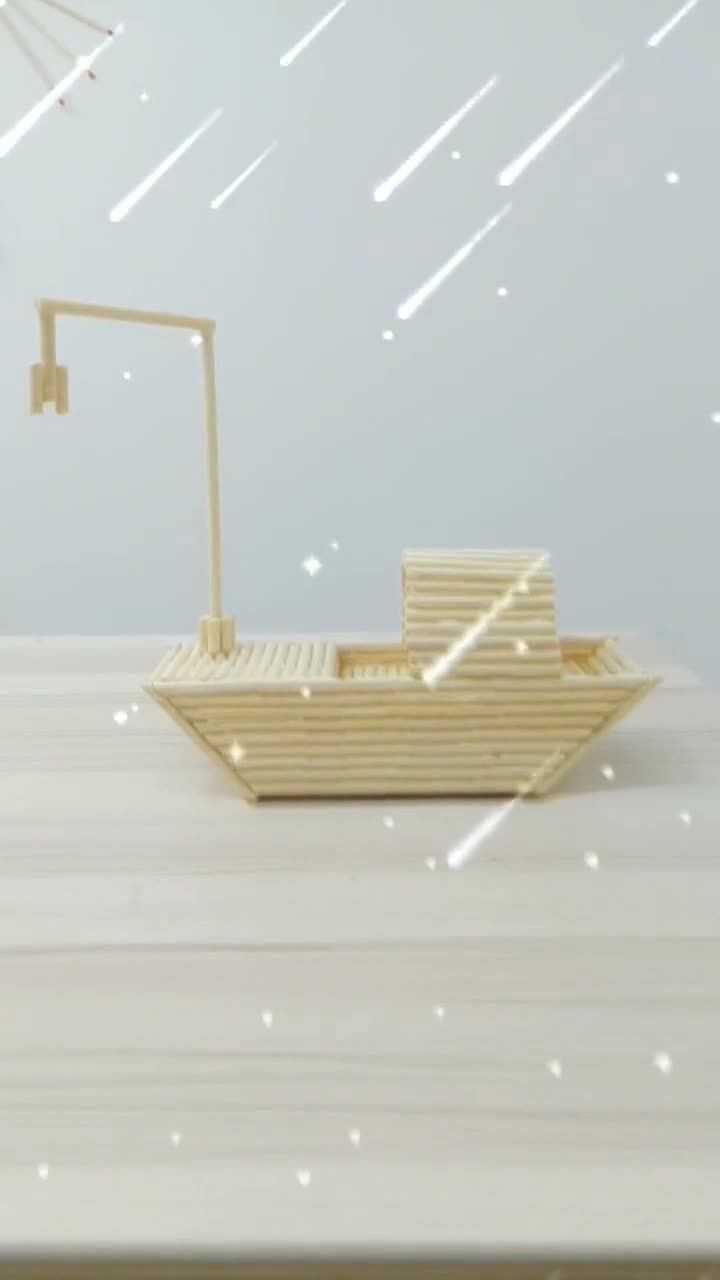 一次性筷子做的船模型