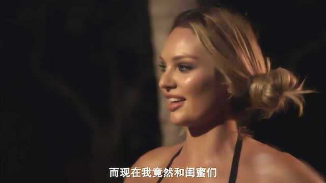 美女超模:专属维密天使的私人演出,篝火,晚会,泳装派对