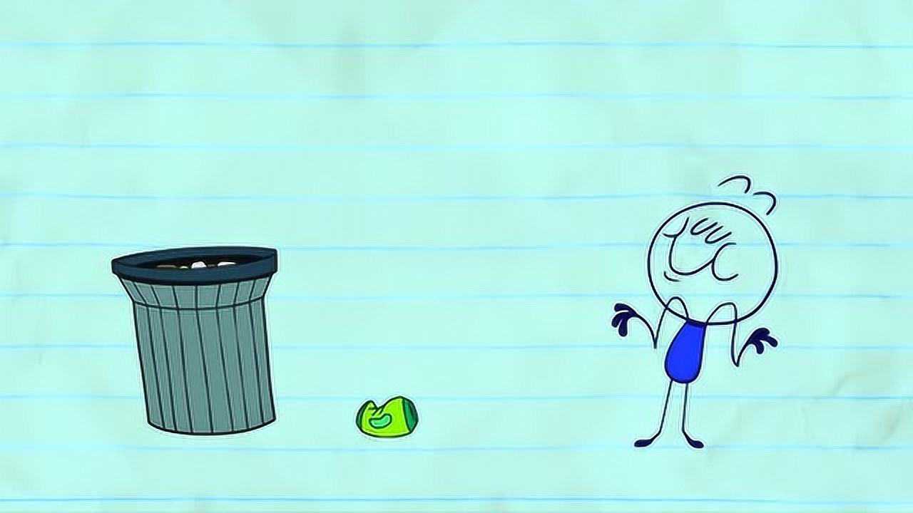 搞笑铅笔画乱扔垃圾的危害爱护环境就是爱我们自己