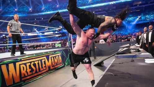 20分钟回顾猛兽布洛克莱斯纳在WWE摔跤狂热大赛秒天秒地的气魄