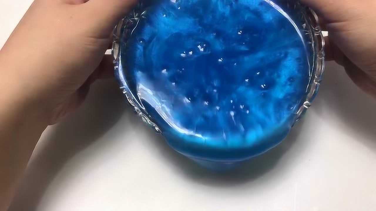 自制无硼砂假水,简单3步就能做成海洋星空色